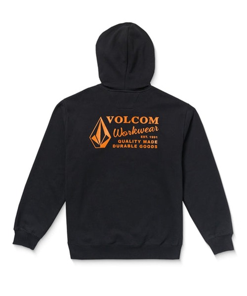 VOLCOM（ボルコム）の「VOLCOM/ボルコム WORKWEAR PO プルオーバー/パーカー A4132503（パーカー・メンズ・ブラック/ヘザーグレー・L/M/XL）」の4枚目の写真