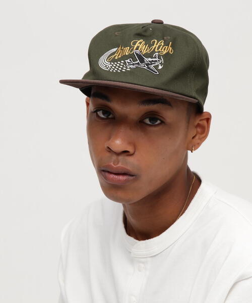 AVIREX(アヴィレックス)の「AUTHENTIC AimFlyHigh LOGO CAP / オーセンティック ロゴキャップ / AVIREX / アヴィレックス(キャップ・メンズ・ブラック/オリーブ系・F)」の9枚目の写真