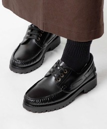 ARTESANOS 黒 モカシン・デッキシューズ Steven Alan（スティーブンアラン）の「＜ARTESANOS＞ MOCCASIN