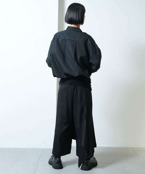 Ruze（ルゼ）の「Half zip pullover short blouson / ハーフジップ プルオーバー ショートブルゾン（その他アウター・メンズ・ブラック・FREE）」の4枚目の写真