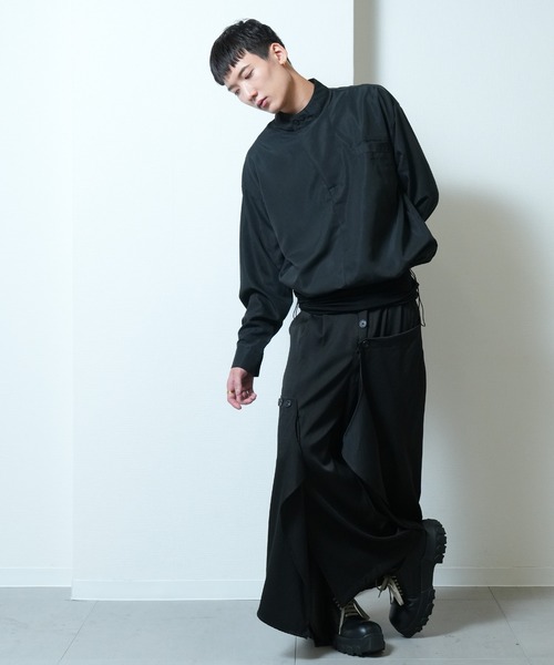 Ruze（ルゼ）の「Half zip pullover short blouson / ハーフジップ プルオーバー ショートブルゾン（その他アウター・メンズ・ブラック・FREE）」の5枚目の写真