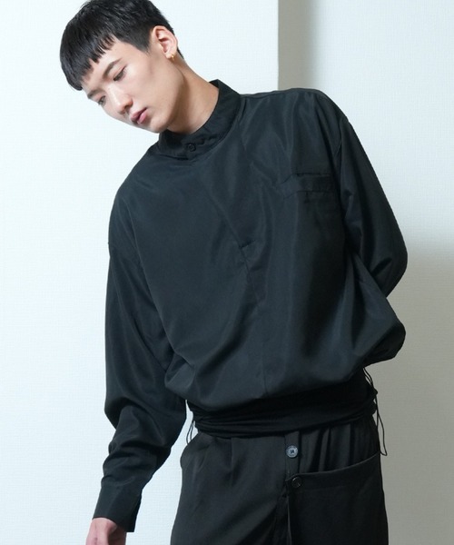 Ruze（ルゼ）の「Half zip pullover short blouson / ハーフジップ プルオーバー ショートブルゾン（その他アウター・メンズ・ブラック・FREE）」の11枚目の写真