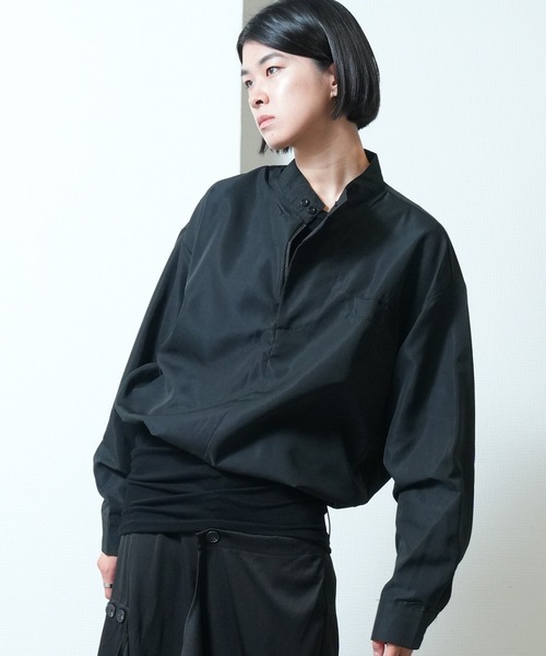 Ruze（ルゼ）の「Half zip pullover short blouson / ハーフジップ プルオーバー ショートブルゾン（その他アウター・メンズ・ブラック・FREE）」の12枚目の写真