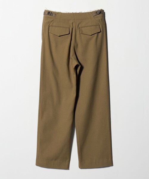 muller of yoshiokubo（ミュラーオブヨシオクボ）の「＜muller of yoshiokubo＞カットオフウエスト ワイドパンツ（その他パンツ・レディース・ベージュ・36）」の2枚目の写真