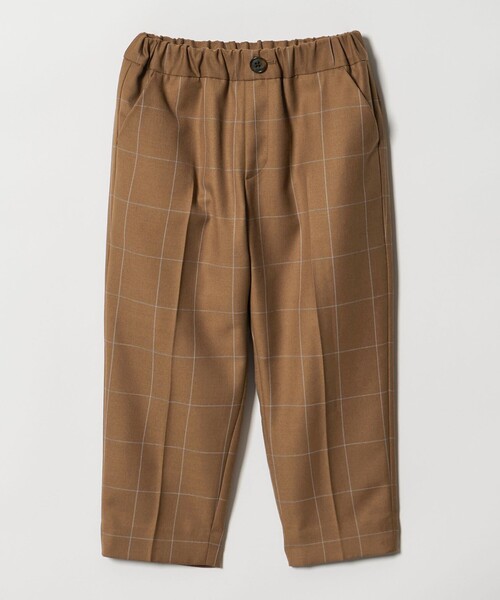 green label relaxing（グリーンレーベルリラクシング）の「ウィンドペン チェック パンツ / キッズ 110cm-130cm（スーツパンツ・キッズ・ブラウン・130cm/120cm/110cm）」の9枚目の写真