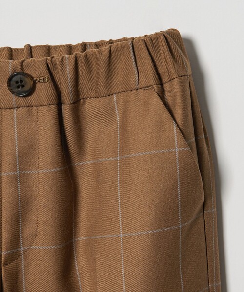 green label relaxing（グリーンレーベルリラクシング）の「ウィンドペン チェック パンツ / キッズ 110cm-130cm（スーツパンツ・キッズ・ブラウン・130cm/120cm/110cm）」の11枚目の写真