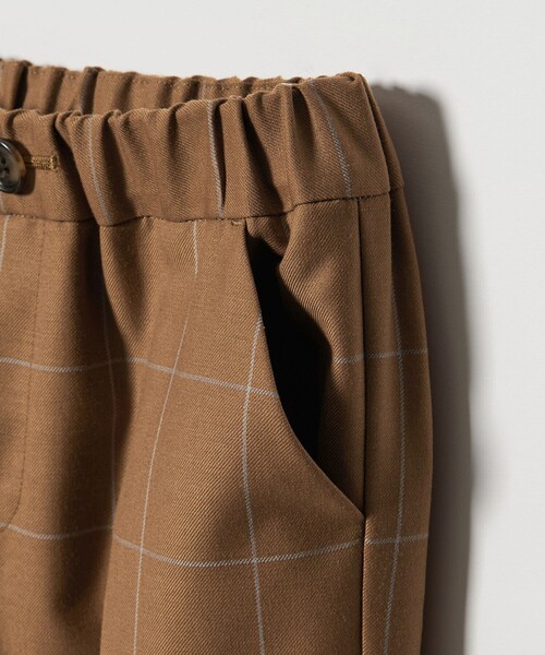 green label relaxing（グリーンレーベルリラクシング）の「ウィンドペン チェック パンツ / キッズ 110cm-130cm（スーツパンツ・キッズ・ブラウン・130cm/120cm/110cm）」の12枚目の写真