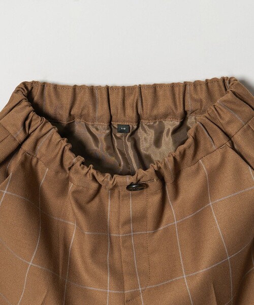 green label relaxing（グリーンレーベルリラクシング）の「ウィンドペン チェック パンツ / キッズ 110cm-130cm（スーツパンツ・キッズ・ブラウン・130cm/120cm/110cm）」の14枚目の写真