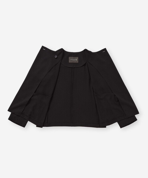 MACKINTOSH LONDON（マッキントッシュ ロンドン）の「パウダリーソフトジョーゼットジャケット（テーラードジャケット・レディース・ブラック/ベージュ・38）」の10枚目の写真