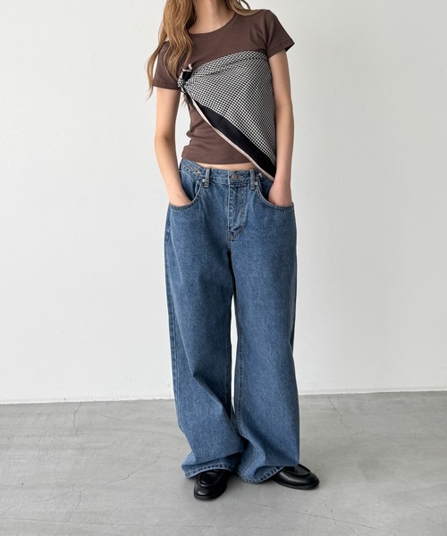 CANAL JEAN(キャナルジーン)の「diggity ボタンポケットデニムパンツ(デニムパンツ・レディース・インディゴブルー/ライトブルー/ダークインディゴブルー・MEDIUM/SMALL)」の7枚目の写真