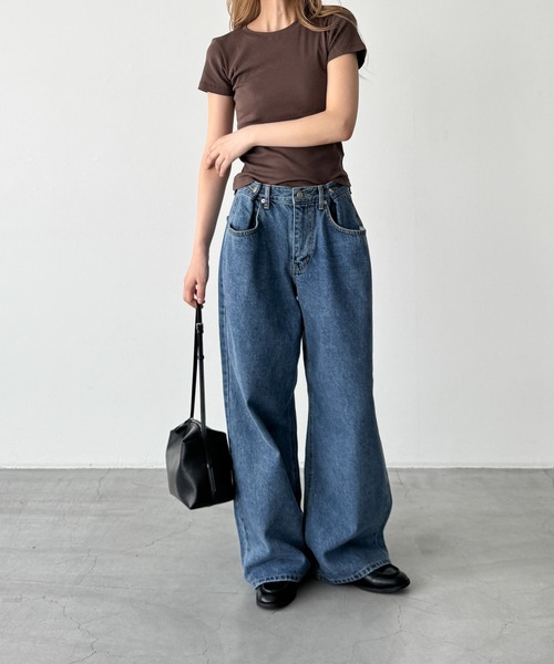 CANAL JEAN(キャナルジーン)の「diggity ボタンポケットデニムパンツ(デニムパンツ・レディース・インディゴブルー/ライトブルー/ダークインディゴブルー・MEDIUM/SMALL)」の11枚目の写真