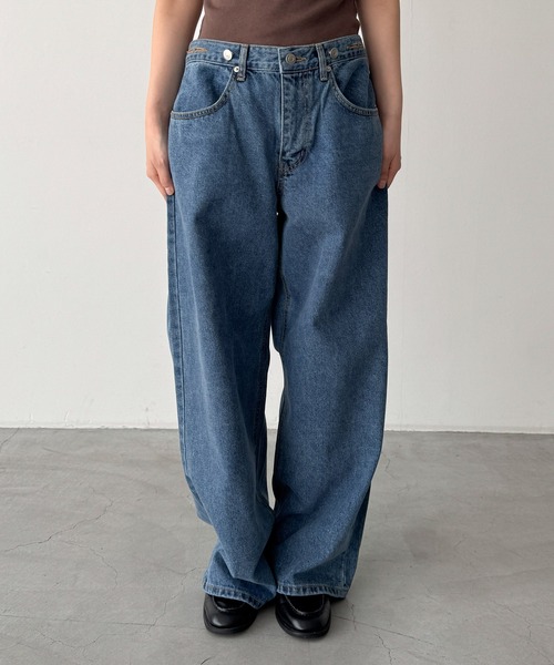 CANAL JEAN(キャナルジーン)の「diggity ボタンポケットデニムパンツ(デニムパンツ・レディース・インディゴブルー/ライトブルー/ダークインディゴブルー・MEDIUM/SMALL)」の14枚目の写真