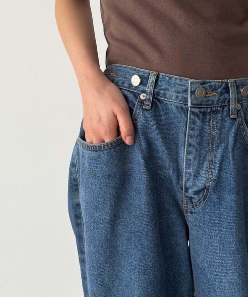 CANAL JEAN(キャナルジーン)の「diggity ボタンポケットデニムパンツ(デニムパンツ・レディース・インディゴブルー/ライトブルー/ダークインディゴブルー・MEDIUM/SMALL)」の17枚目の写真