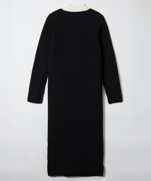 soduk(スドーク)の「knit polo one piece(ワンピース・レディース・ネイビー/グレー/ブラック・ONE SIZE)」の12枚目の写真