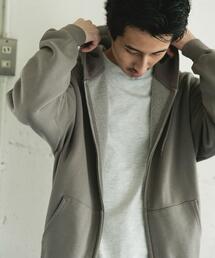 URBAN RESEARCH DOORS | 『UR TECH』ピグメントダイ裏起毛ZIPパーカー(パーカー)