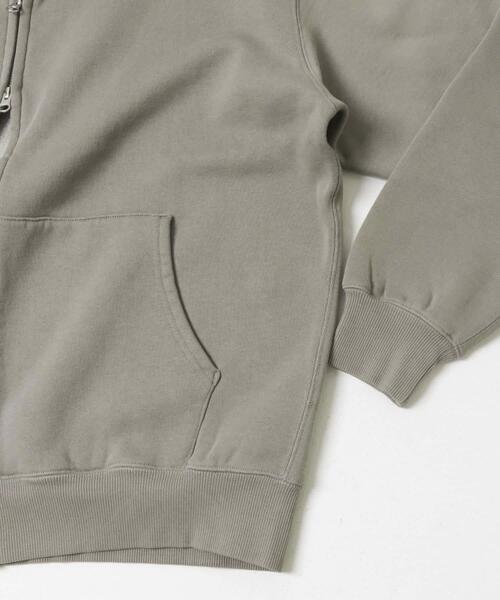 URBAN RESEARCH DOORS（アーバンリサーチドアーズ）の「『UR TECH』ピグメントダイ裏起毛ZIPパーカー（パーカー・メンズ・グレー/ブラック・MEDIUM/LARGE）」の9枚目の写真