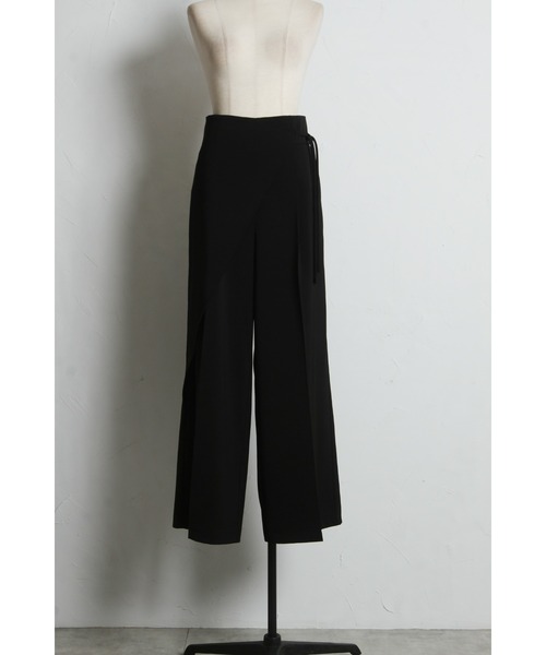 &. NOSTALGIA(アンドドットノスタルジア)の「ラップワイドパンツ(その他パンツ・レディース・ブラック/ネイビー・M)」の19枚目の写真