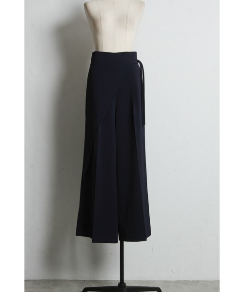 &. NOSTALGIA(アンドドットノスタルジア)の「ラップワイドパンツ(その他パンツ・レディース・ブラック/ネイビー・M)」の20枚目の写真