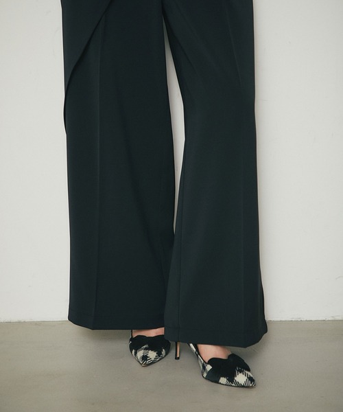 &. NOSTALGIA(アンドドットノスタルジア)の「ラップワイドパンツ(その他パンツ・レディース・ブラック/ネイビー・M)」の11枚目の写真