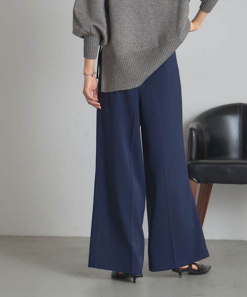 &. NOSTALGIA(アンドドットノスタルジア)の「ラップワイドパンツ(その他パンツ・レディース・ブラック/ネイビー・M)」の18枚目の写真