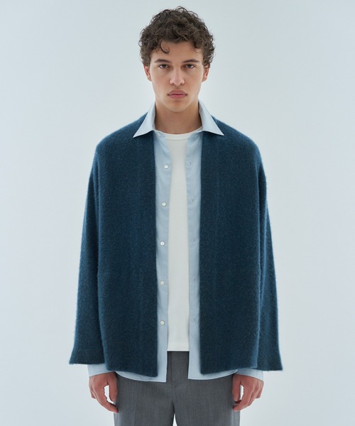 ESTNATION(エストネーション)の「ESTNATION / カシミヤニットカーディガン <ESTNATION JOURNEY>(カーディガン/ボレロ・メンズ・パープル/ネイビー・MEDIUM/LARGE)」の2枚目の写真