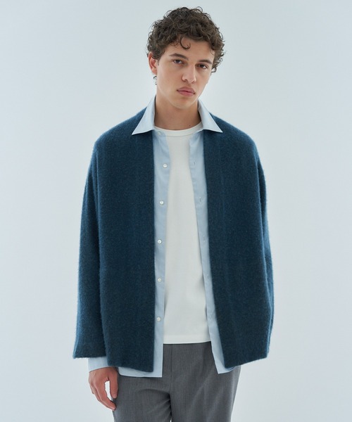 ESTNATION(エストネーション)の「ESTNATION / カシミヤニットカーディガン <ESTNATION JOURNEY>(カーディガン/ボレロ・メンズ・パープル/ネイビー・MEDIUM/LARGE)」の3枚目の写真