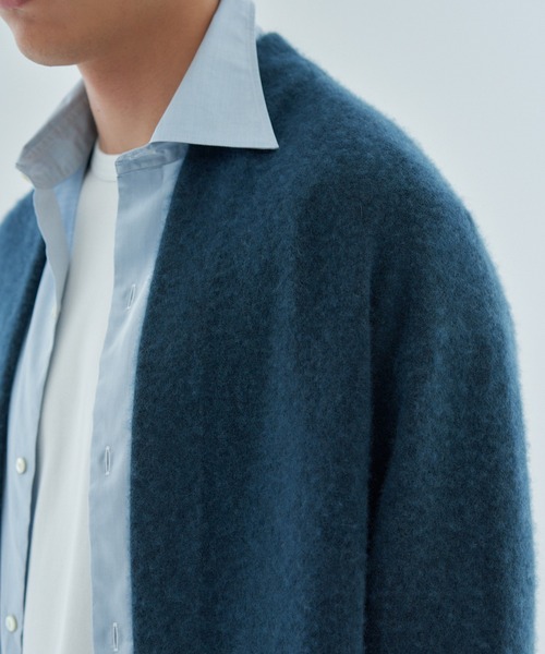 ESTNATION(エストネーション)の「ESTNATION / カシミヤニットカーディガン <ESTNATION JOURNEY>(カーディガン/ボレロ・メンズ・パープル/ネイビー・MEDIUM/LARGE)」の4枚目の写真