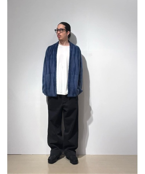 ESTNATION(エストネーション)の「ESTNATION / カシミヤニットカーディガン <ESTNATION JOURNEY>(カーディガン/ボレロ・メンズ・パープル/ネイビー・MEDIUM/LARGE)」の11枚目の写真