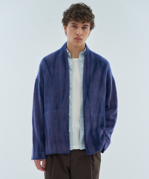 ESTNATION(エストネーション)の「ESTNATION / カシミヤニットカーディガン <ESTNATION JOURNEY>(カーディガン/ボレロ・メンズ・パープル/ネイビー・MEDIUM/LARGE)」の16枚目の写真