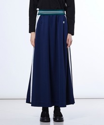 ESSENTIAL | 配色ラインジャージロングスカート(スカート)