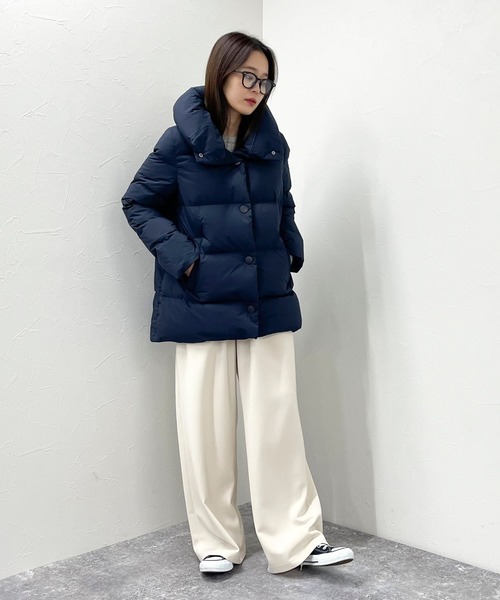 SUAVELE ストラップダウン（ネイビー） PYRENEX/ピレネックス】ELAURA2 HWU036（ダウンジャケット/コート