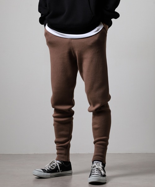 OMNES（オムネス）の「スウェットライクニットジョガーパンツ（スウェットパンツ・レディース・モカ・WOMENS M/WOMENS L/L/M）」の7枚目の写真