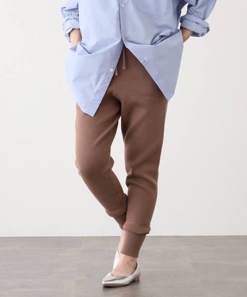 OMNES（オムネス）の「スウェットライクニットジョガーパンツ（スウェットパンツ・レディース・モカ・WOMENS M/WOMENS L/L/M）」の3枚目の写真