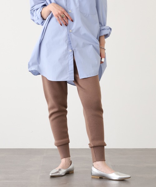 OMNES（オムネス）の「スウェットライクニットジョガーパンツ（スウェットパンツ・レディース・モカ・WOMENS M/WOMENS L/L/M）」の4枚目の写真