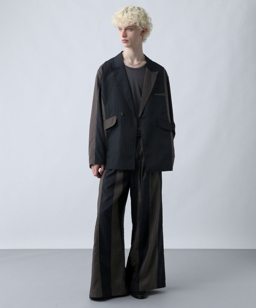 新品タグ付 今季完売 HARE ハレ ウールミドルジャケットコート ブラック HARE（ハレ）の「ウールミドルテーラードジャケットコート(HARE