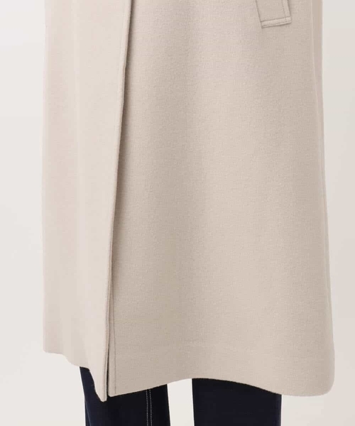 MK MICHEL KLEIN（エムケーミッシェルクラン）の「[超軽量]エアリアルウール チェスターコート（チェスターコート・レディース・ネイビー/ベージュ・38）」の10枚目の写真
