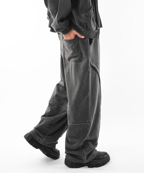 SHORT ROUND（ショートラウンド）の「SHORT ROUND/バルーン3Dスウェットパンツ（スウェットパンツ・メンズ・ブラック系その他/杢グレー・MEDIUM/LARGE）」の2枚目の写真