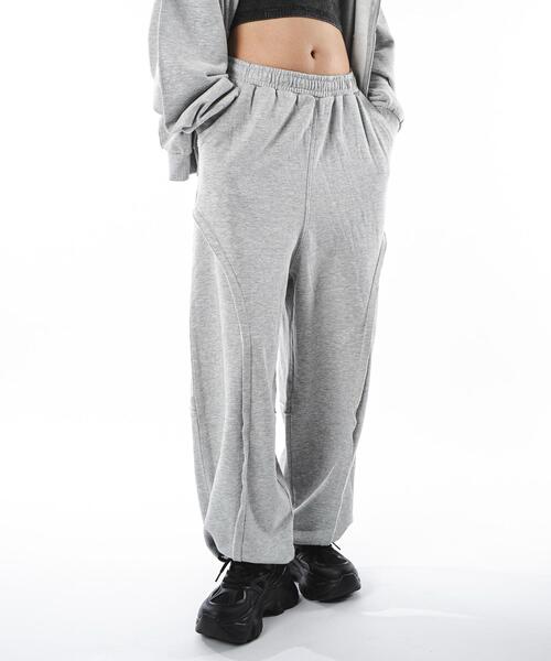 SHORT ROUND（ショートラウンド）の「SHORT ROUND/バルーン3Dスウェットパンツ（スウェットパンツ・メンズ・ブラック系その他/杢グレー・MEDIUM/LARGE）」の7枚目の写真