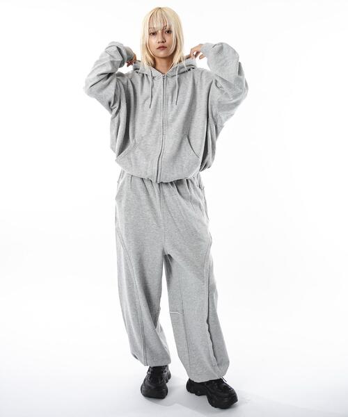 SHORT ROUND（ショートラウンド）の「SHORT ROUND/バルーン3Dスウェットパンツ（スウェットパンツ・メンズ・ブラック系その他/杢グレー・MEDIUM/LARGE）」の9枚目の写真