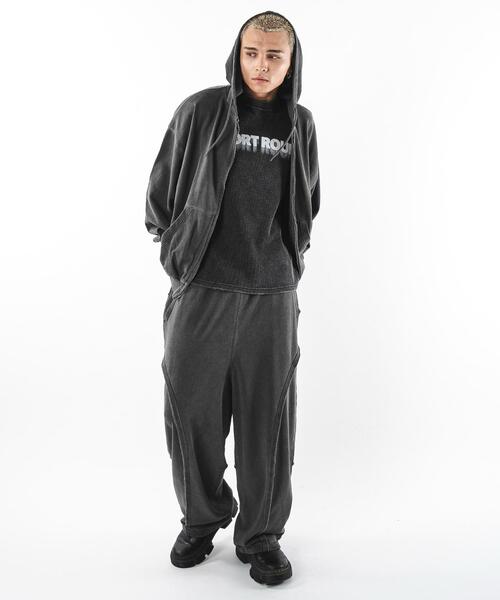 SHORT ROUND（ショートラウンド）の「SHORT ROUND/バルーン3Dスウェットパンツ（スウェットパンツ・メンズ・ブラック系その他/杢グレー・MEDIUM/LARGE）」の5枚目の写真
