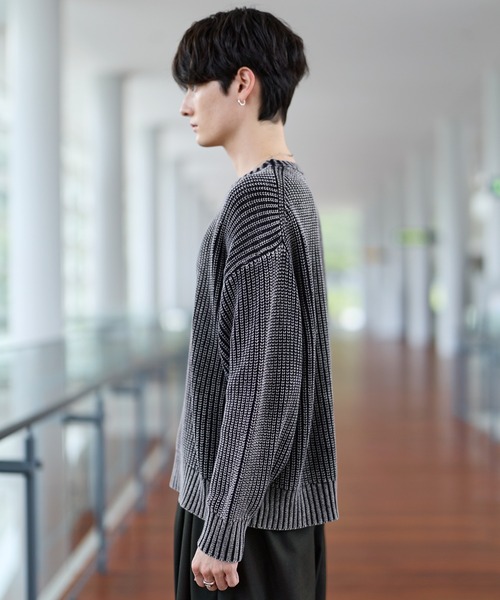 セール】5ゲージ畦編みピグメントニット（ニット/セーター