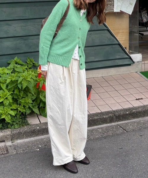Flugge(フラッジー)の「ルーズスラックス(スラックス・レディース・アイボリー/カーキ・FREE)」の6枚目の写真