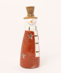 MAZEMAZE（マゼマゼ）の「セラミックスノーマンレッド　クリスマス（インテリア雑貨）」