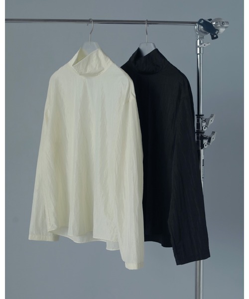 anuke（アンヌーク）の「Sheer Over Blouse（シャツ/ブラウス・レディース・アイボリー/ブラック・FREE）」の8枚目の写真