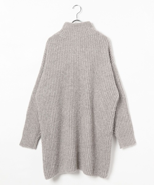 BAYFLOW（ベイフロー）の「アゼニットチュニック（チュニック・レディース・ボルドー/チャコール/グレイッシュベージュ・FREE）」の4枚目の写真