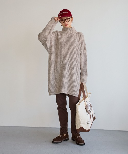 BAYFLOW（ベイフロー）の「アゼニットチュニック（チュニック・レディース・ボルドー/チャコール/グレイッシュベージュ・FREE）」の21枚目の写真