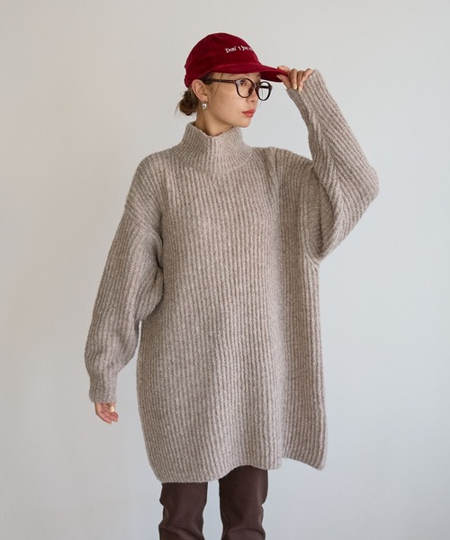 BAYFLOW（ベイフロー）の「アゼニットチュニック（チュニック・レディース・ボルドー/チャコール/グレイッシュベージュ・FREE）」の13枚目の写真