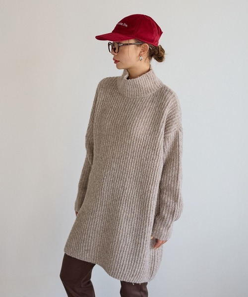 BAYFLOW（ベイフロー）の「アゼニットチュニック（チュニック・レディース・ボルドー/チャコール/グレイッシュベージュ・FREE）」の14枚目の写真