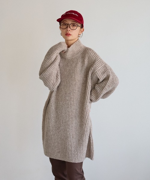 BAYFLOW（ベイフロー）の「アゼニットチュニック（チュニック・レディース・ボルドー/チャコール/グレイッシュベージュ・FREE）」の15枚目の写真