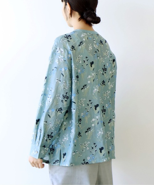 yuni(ユニ )の「Floral embroidely ribon シャツ(シャツ/ブラウス・レディース・イエロー/ブルー・FREE)」の18枚目の写真